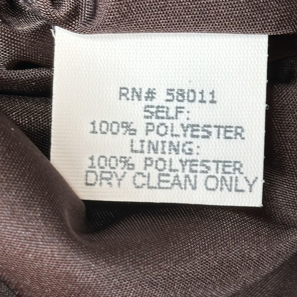 David Meister Brown Beaded Bodice Midi Dress Size 2 - Picture 12 of 15